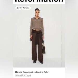 Reformation Hermia Regenerative Merino Polo